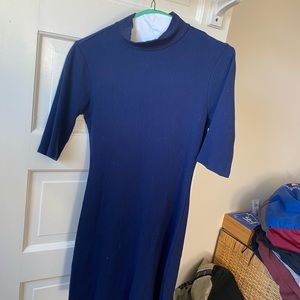 Reformation ribbed mini dress